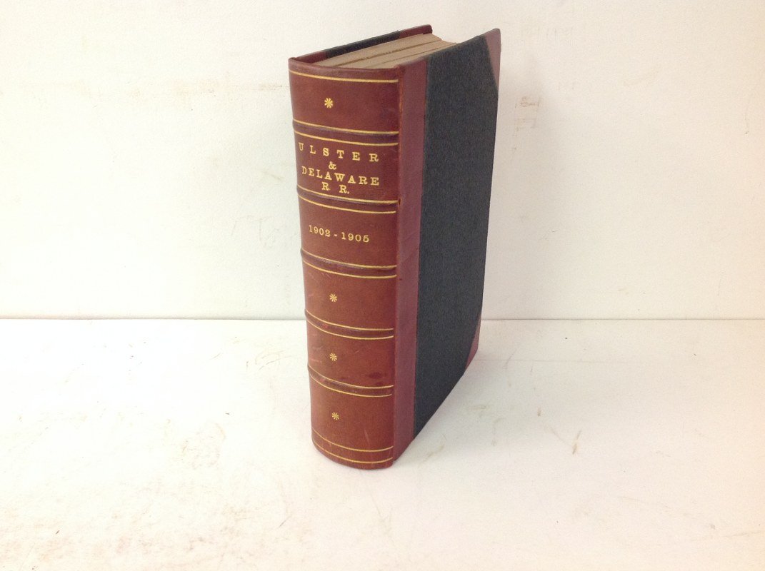 ULSTER & DELAWARE RAILROAD 1902-1905 BOUND MAGAZINE (1 of 7)