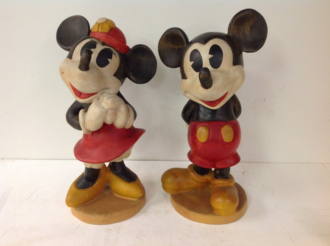 MICKEY MOUSE & MINNIE MOUSE 18" HIGH FIGURES, NICELY (1 of 2)