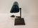 EMERALITE DESK LAMP, WITH ORIGINAL SHADE. MEASURES 13" - 2