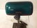 EMERALITE DESK LAMP, WITH ORIGINAL SHADE. MEASURES 13" - 3