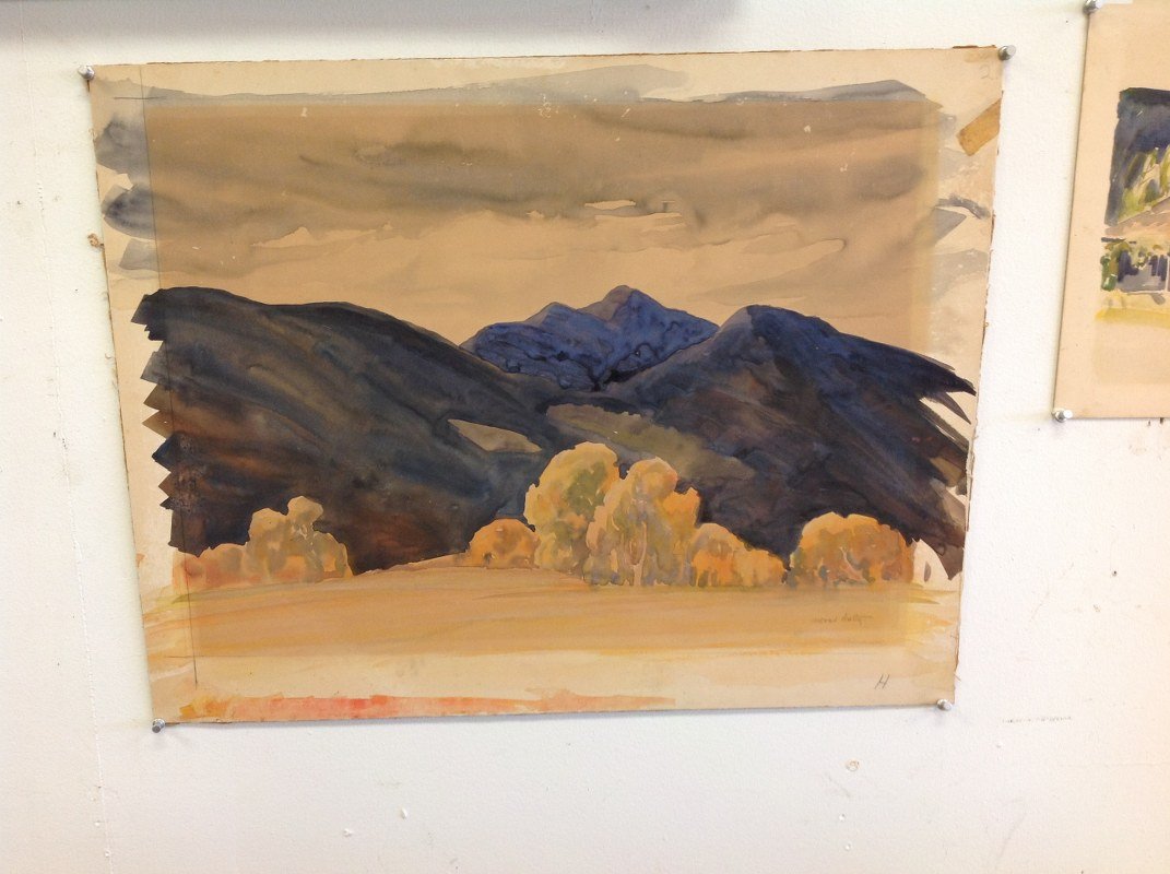 ALFRED HUTTY W/C LANDSCAPE, SIGNED LOWER RIGHT, (1 of 2)