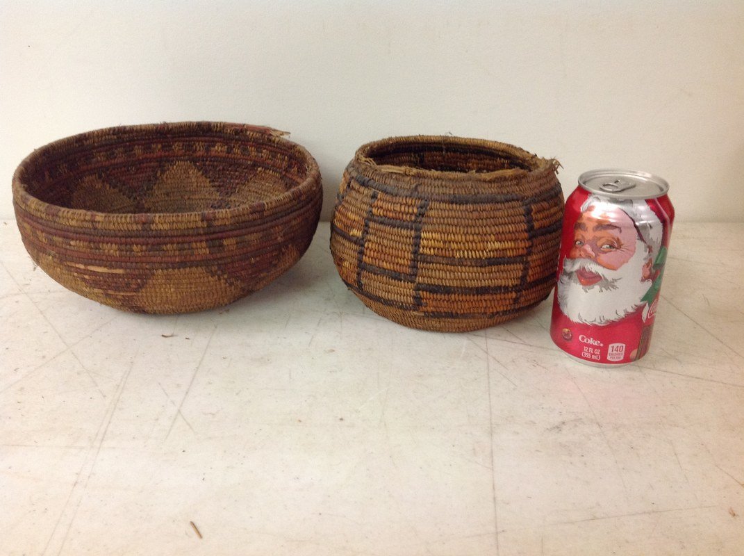 (2) INDIAN BASKETS FROM NYC ESTATE (1 of 10)