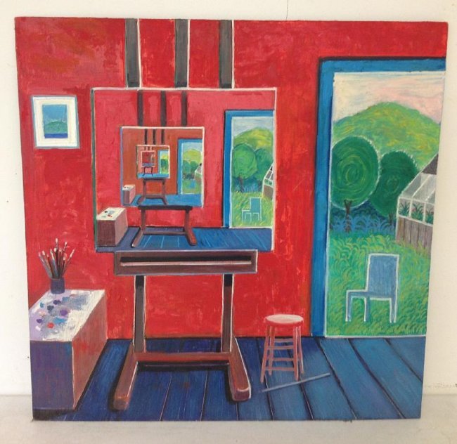 ROBERT BLANCHARD O/B ARTIST STUDIO INTERIOR, CIRCA 1970 (1 of 1)