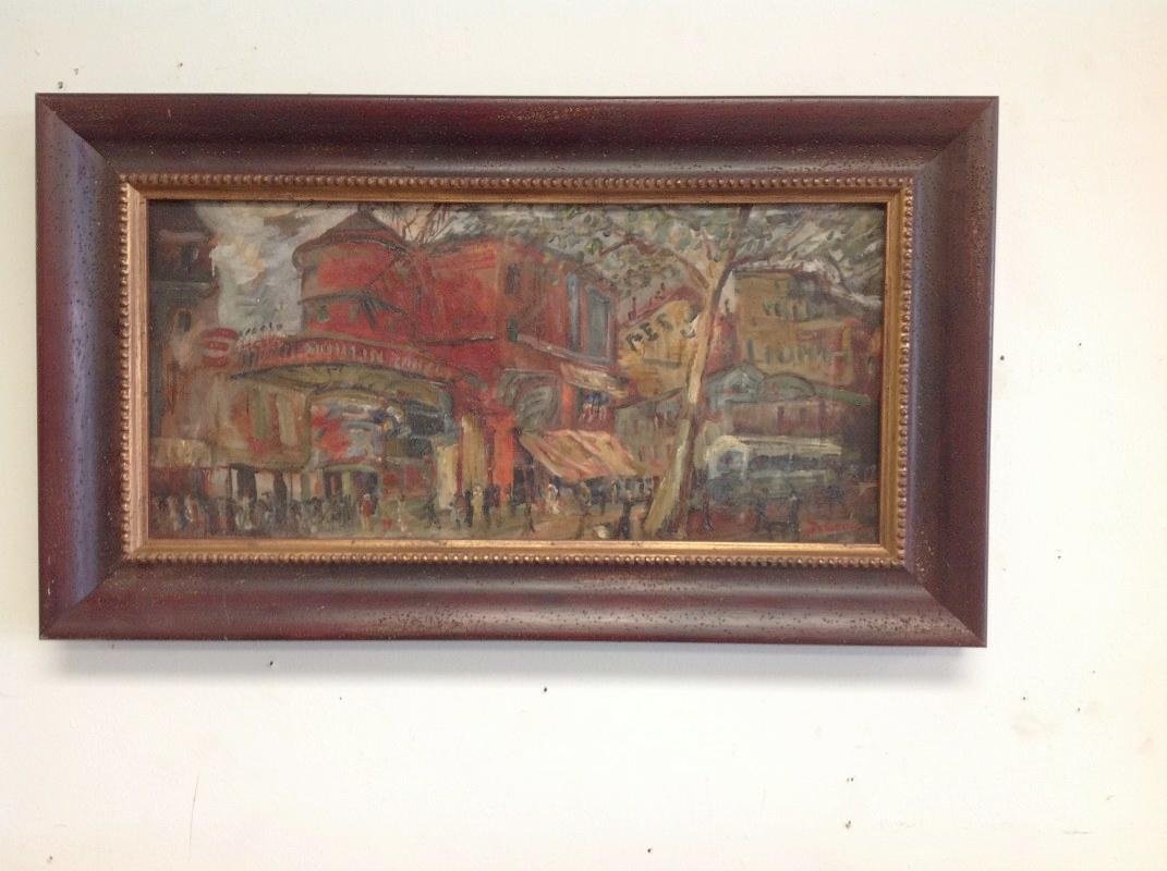 JOSEPH LEVIN PARIS STREET SCENE, CIRCA 1930'S, MEASURES (1 of 2)