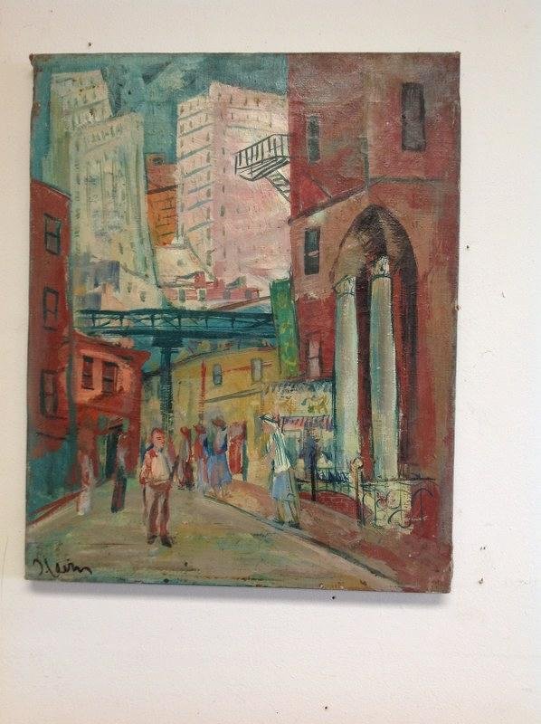 JOSEPH LEVIN O/C NEW YORK CITY STREET SCENE W/PEOPLE IN (1 of 3)