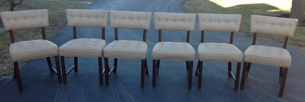 6 THOMAS O'BRIEN DABNEY CHAIRS, HICKORY CHAIR COMPANY, (1 of 4)