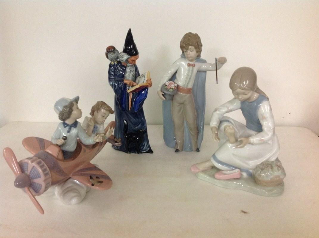 (4) FIGURINES LLADROS & ROYAL DOULTON "THE WIZARD" (1 of 1)