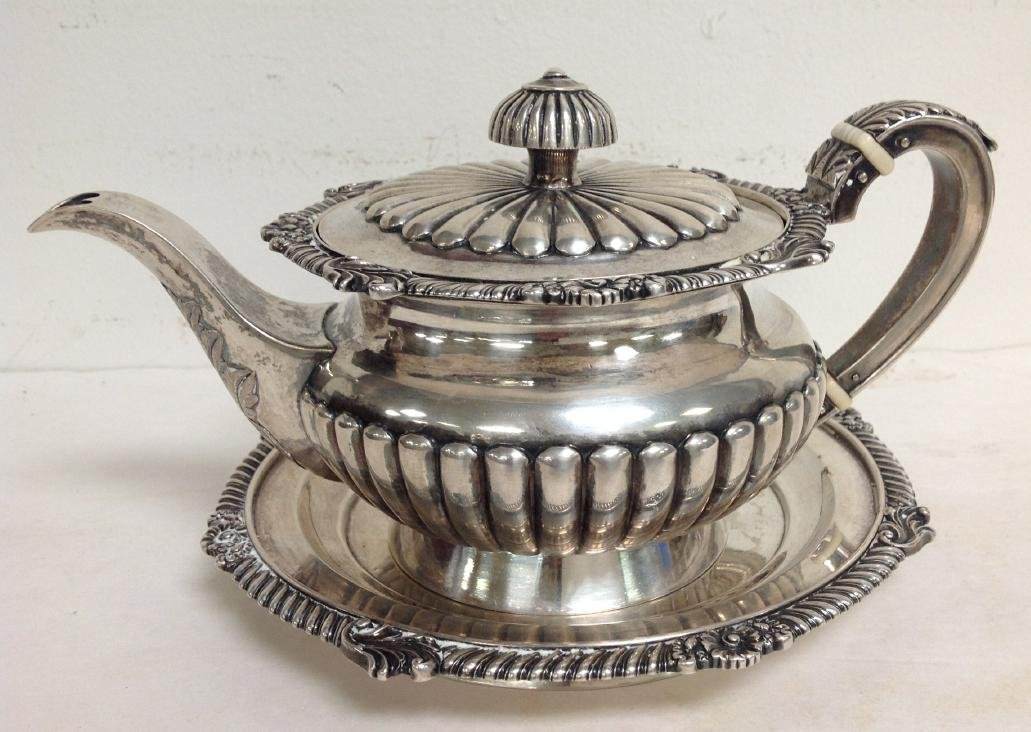 1830 SILVER ENGLISH COLONIAL TEAPOT HALLMARKED & IDENTI (1 of 10)