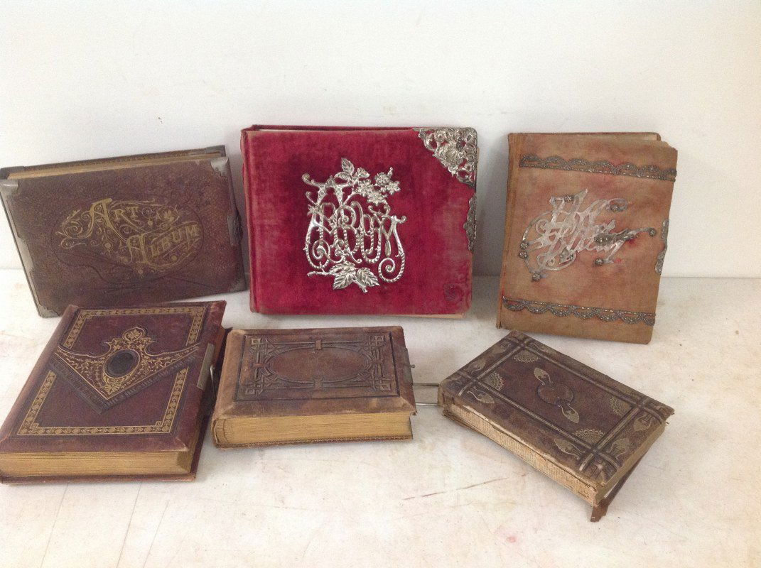 6 PHOTO ALBUMS(4 ARE EMPTY): (1)17 CABINET CARDS, 1 (1 of 9)
