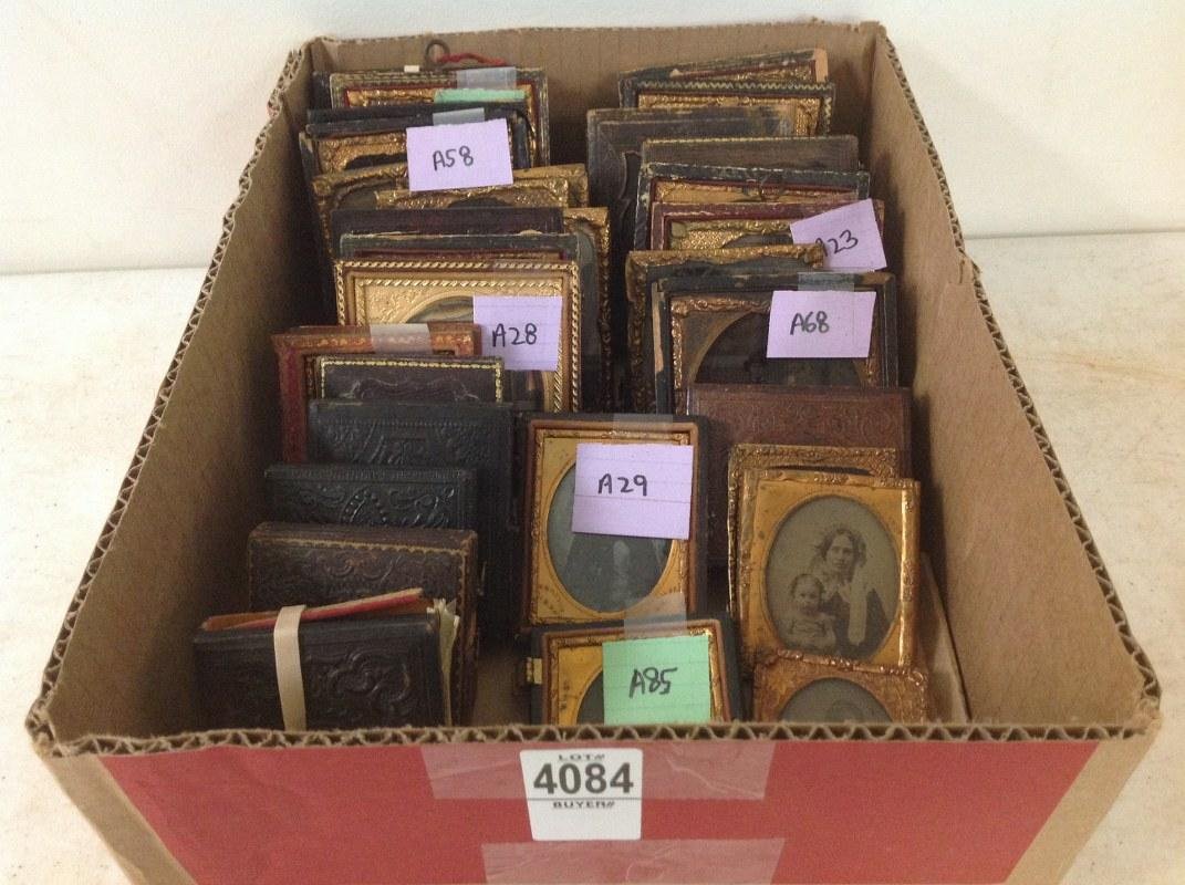 LOT OF 35 IMAGES: TINTYPES, DAGUERREOTYPES & (1 of 8)