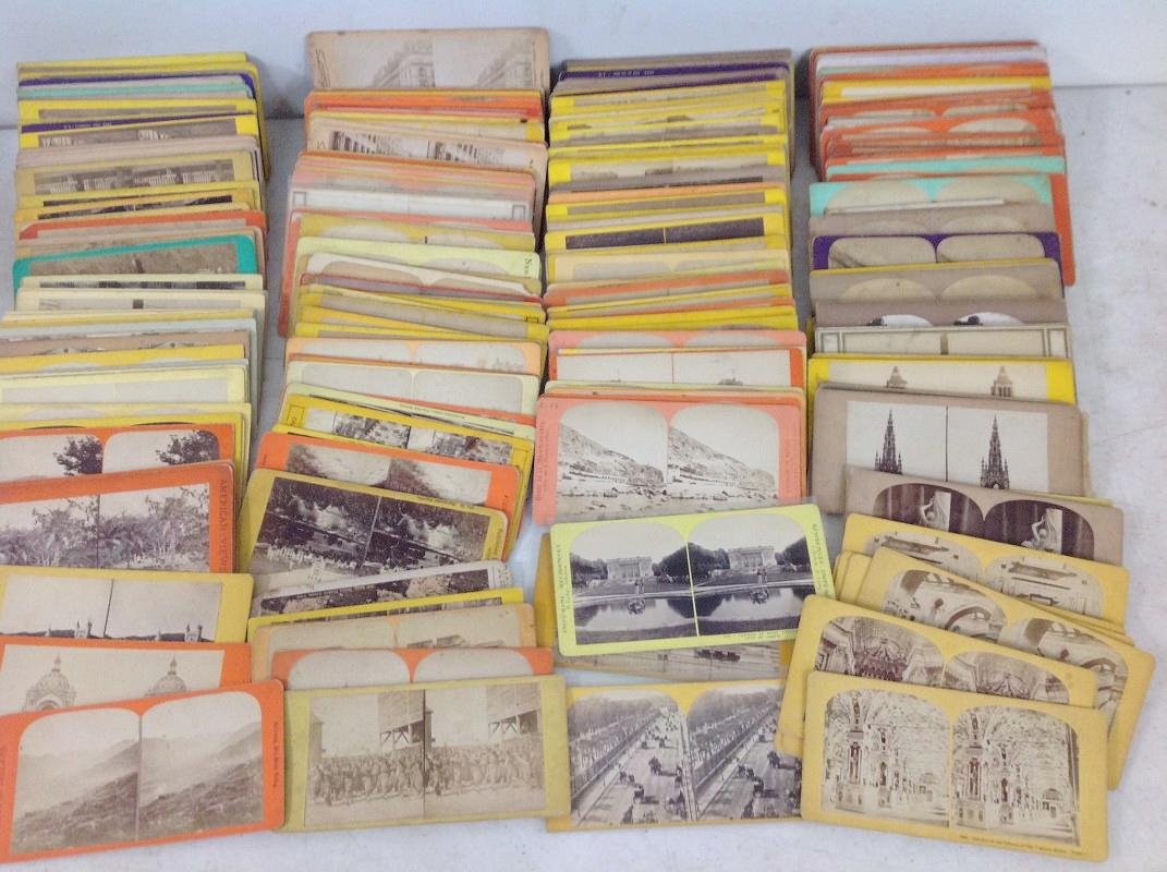 LOT OF 289 FOREIGN STEREOVIEWS, ALL FLAT MOUNTS, ALL (1 of 6)