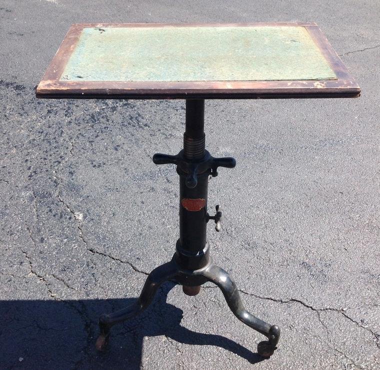 INDUSTRIAL CAST IRON BASE MECHANICAL STAND MADE BY (1 of 3)