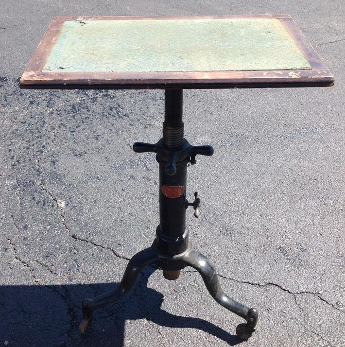 INDUSTRIAL CAST IRON BASE MECHANICAL STAND MADE BY (1 of 2)