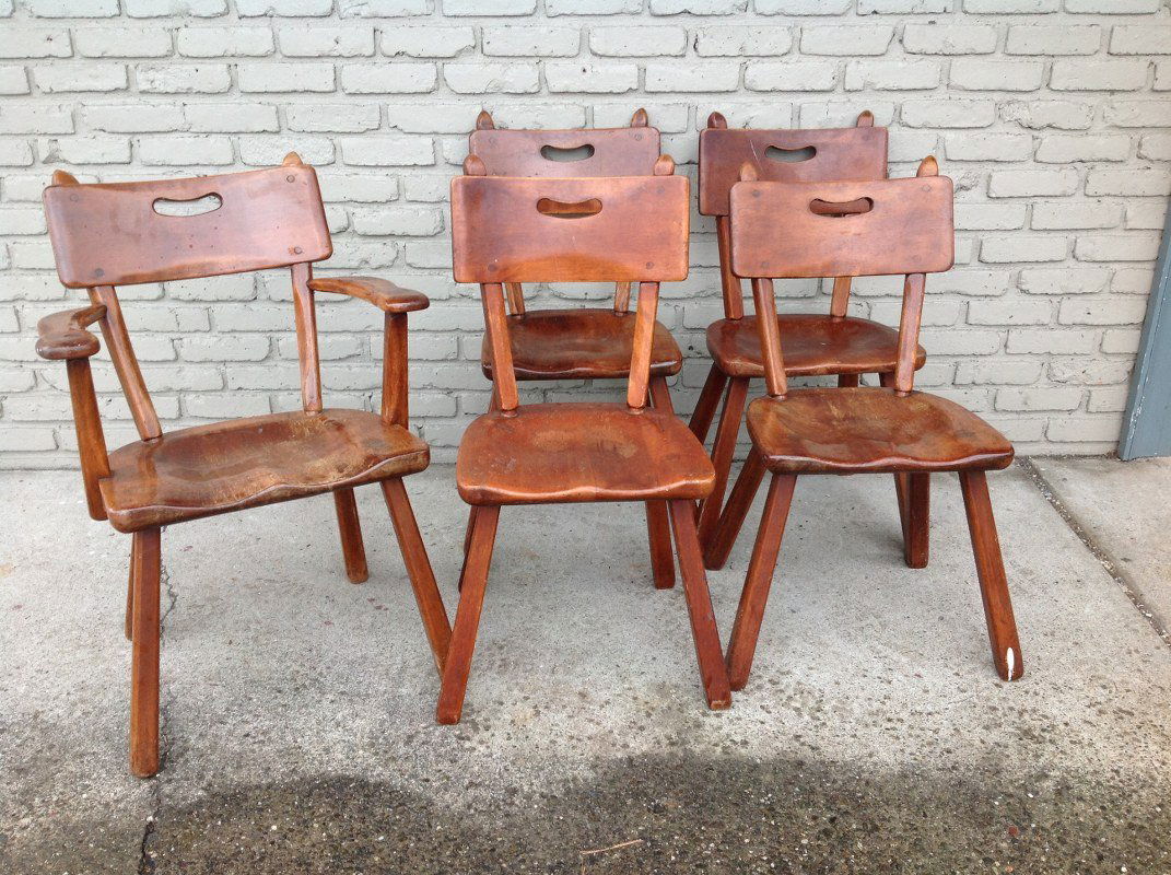5 CUSHMAN MAPLE DINING ROOM CHAIRS, INCLUDING 1 (1 of 1)