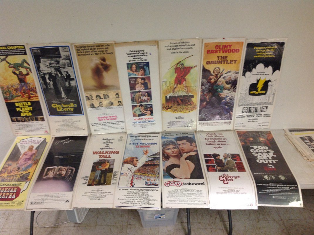 LOT OF 35 1970'S MOVIE INSERTS, SOME RE-RELEASE,: LOT OF 35 1970'S MOVIE INSERTS, SOME RE-RELEASE, INCLUDING BOXCAR BERTHA, ORDINARY PEOPLE, WALKING TALL, THE GOODBYE GIRL, THE AMITYVILLE HORROR, THE GUANTLET, GREASE, JULIA, NETWORK, THE GREAT GATSBY