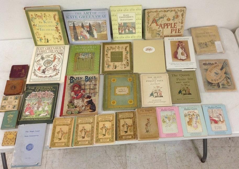 BOXLOT OF KATE GREENAWAY BOOKS, TITLED AS PICTURED: BOXLOT OF KATE GREENAWAY BOOKS, TITLED AS PICTURED
