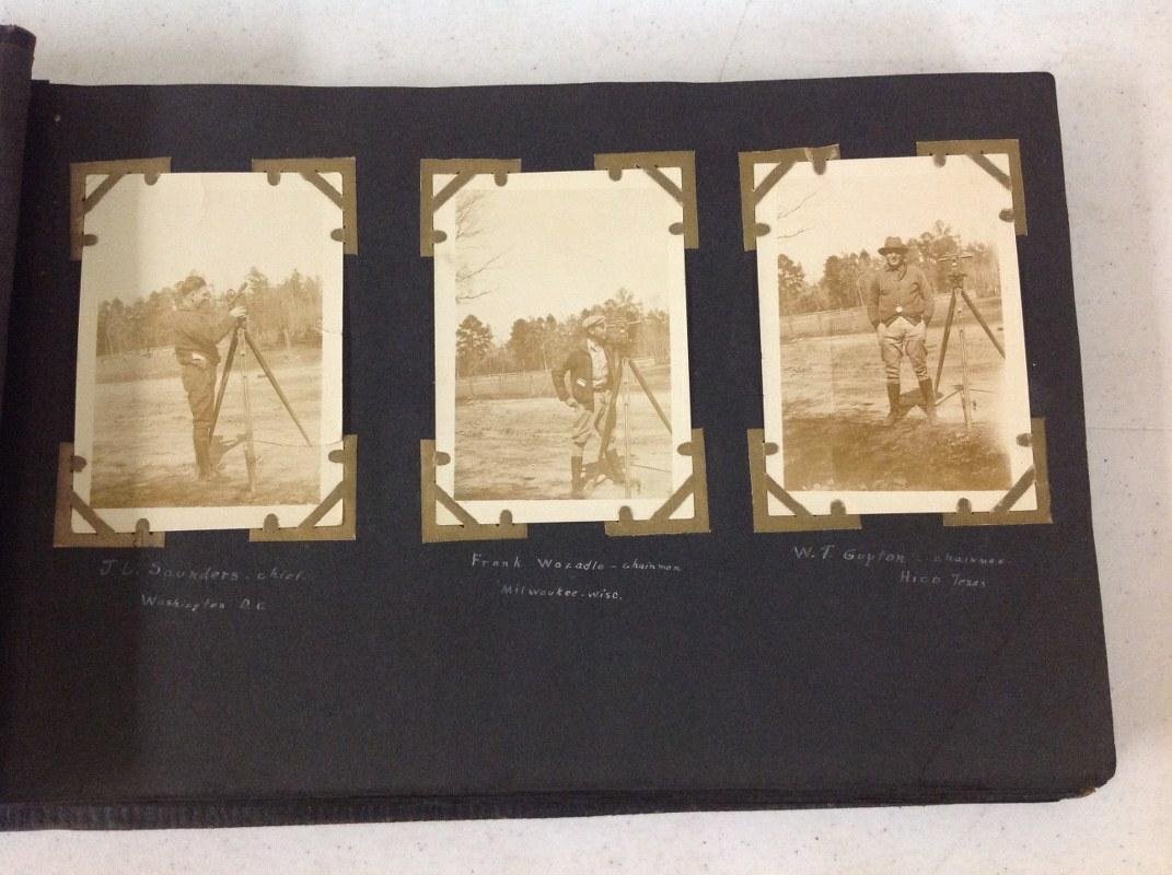 TEXAS PHOTO ALBUM INCLUDING PHOTOS OF PEOPLE, LUMBER: TEXAS PHOTO ALBUM INCLUDING PHOTOS OF PEOPLE, LUMBER CO, HOTEL, BOARDING HOUSE, THE ALAMO, SCENERY, ETC, WITH DESCRIPTIONS, AS PICTURED