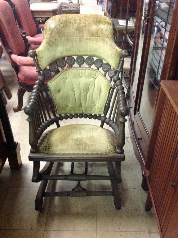 HUNZINGER PLATFORM OAK ROCKING CHAIR: HUNZINGER PLATFORM OAK ROCKING CHAIR
