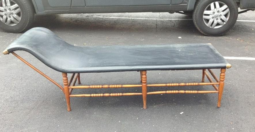 CIRCA 1890 DAYBED, MEASURES 73 1/2" X 26", POSSIBLY: CIRCA 1890 DAYBED, MEASURES 73 1/2" X 26", POSSIBLY HEYWOOD WAKEFIELD, AS PICTURED