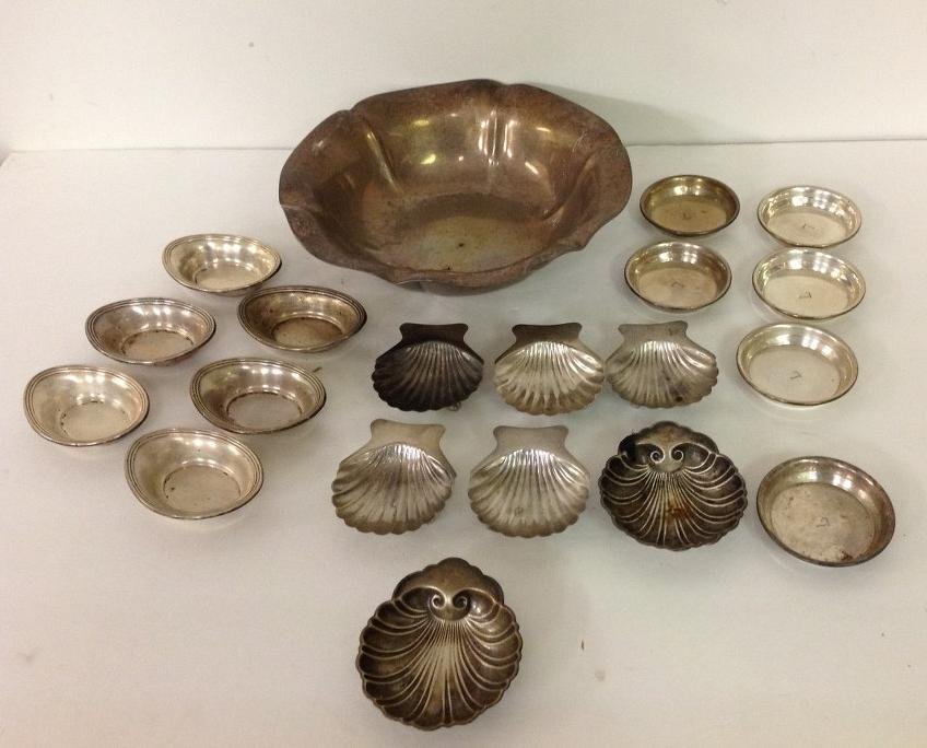 STERLING SILVER LOT INCLUDING BOWL, SMALL SERVING PCS, (1 of 1)