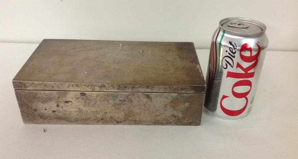 BLACK STARR & FROST STERLING SILVER BOX, HAS LIGHT WOOD (1 of 5)