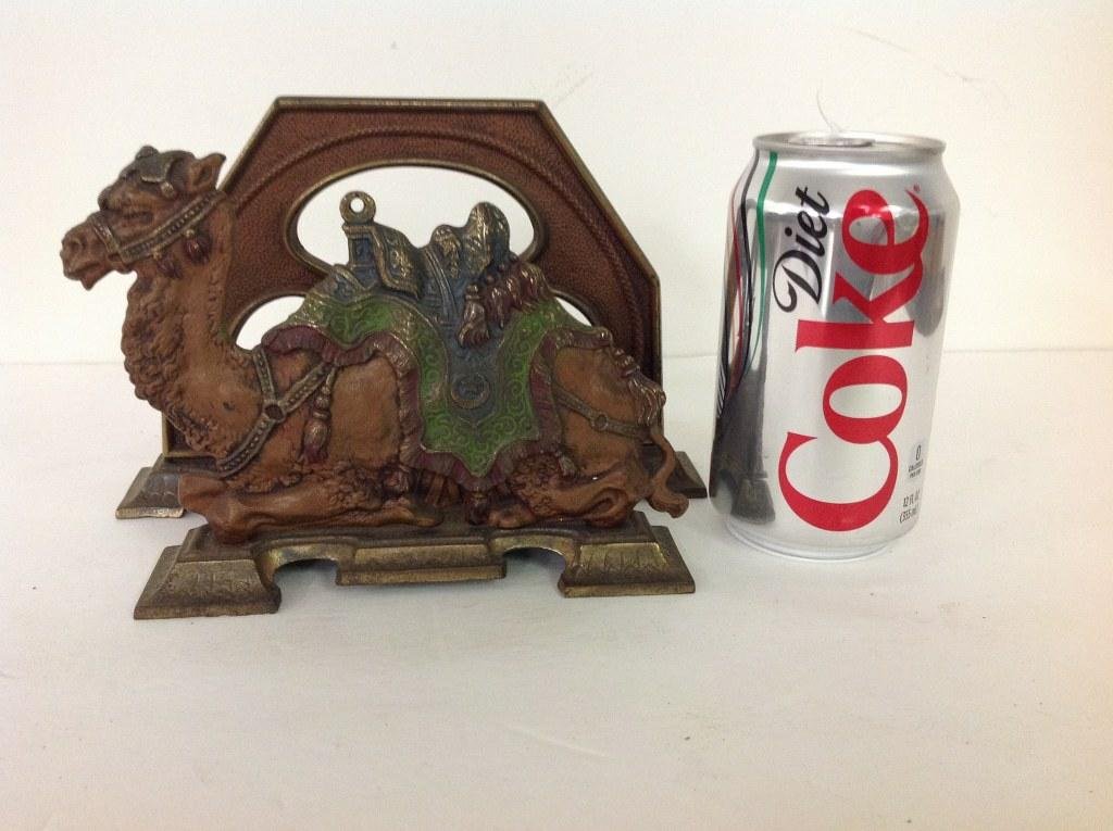 FIGURAL CAMEL IRON LETTER HOLDER, CIRCA 1900, IN THE (1 of 3)