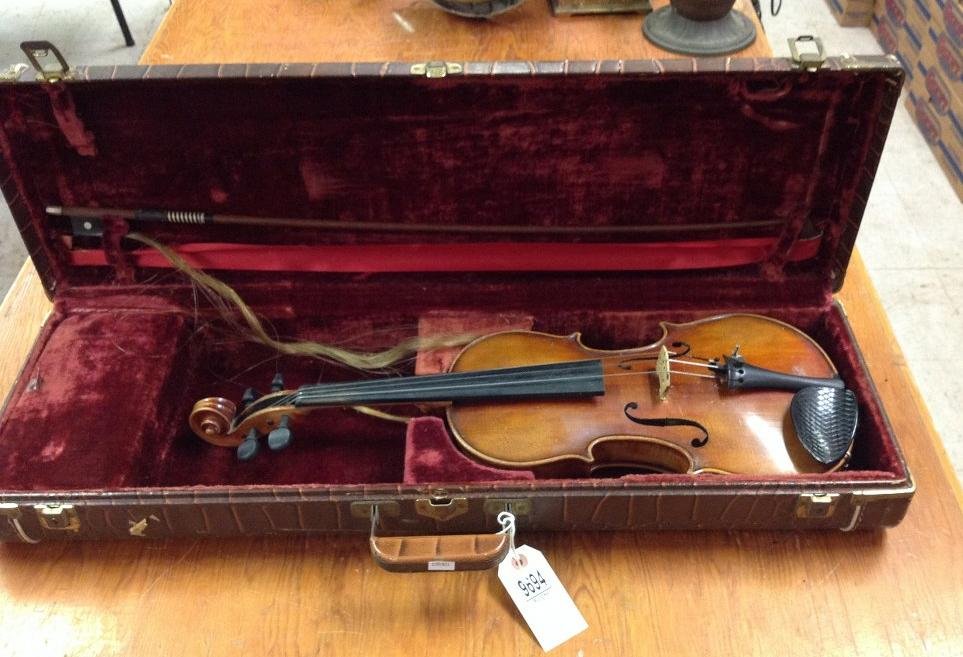 JOHN JUZEK VIOLIN MADE IN GERMANY, PAPER LABEL INSIDE, (1 of 10)