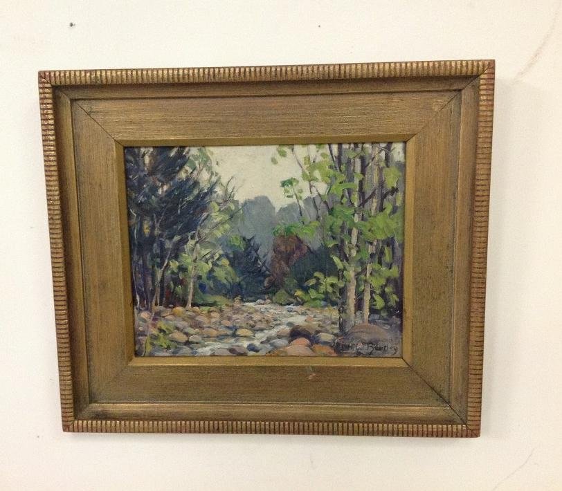 JOHN BENTLEY O/B SPRING LANDSCAPE, SIGNED LOWER RIGHT, (1 of 2)