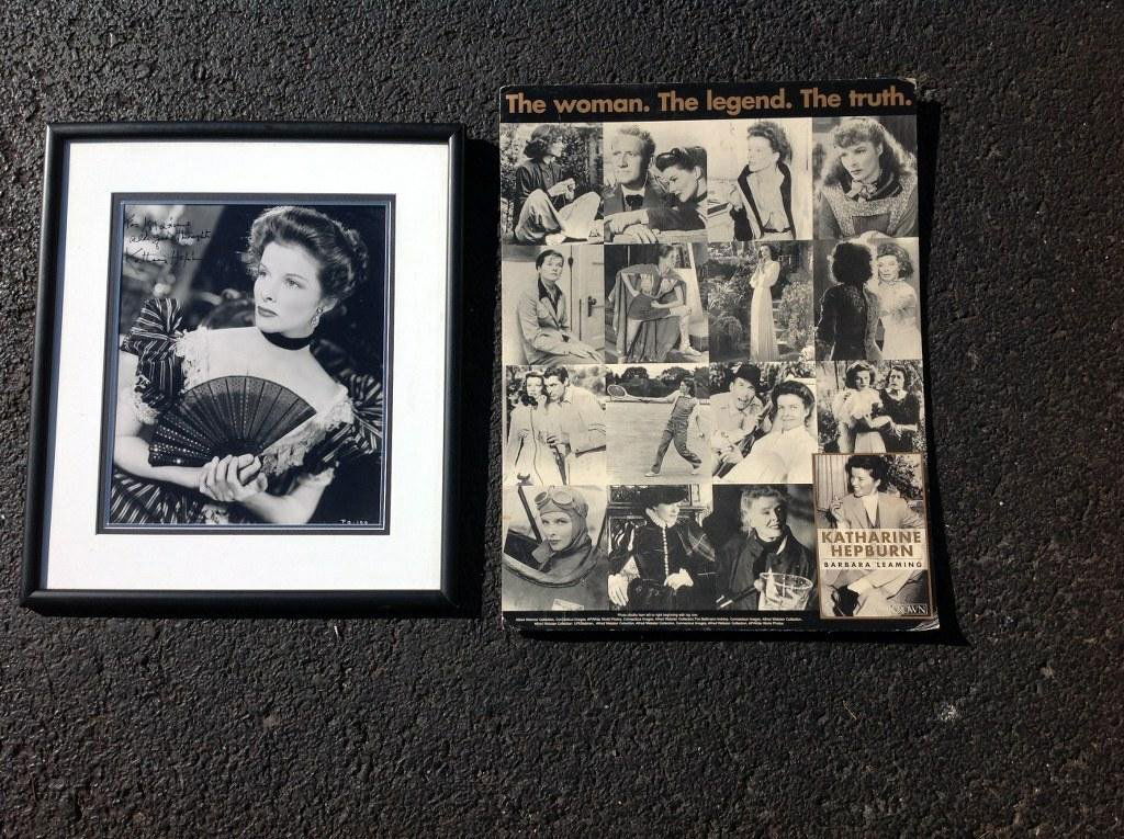 KATHERINE HEPBURN SIGNED 11" X 14" PHOTOGRAPH AND (1 of 3)