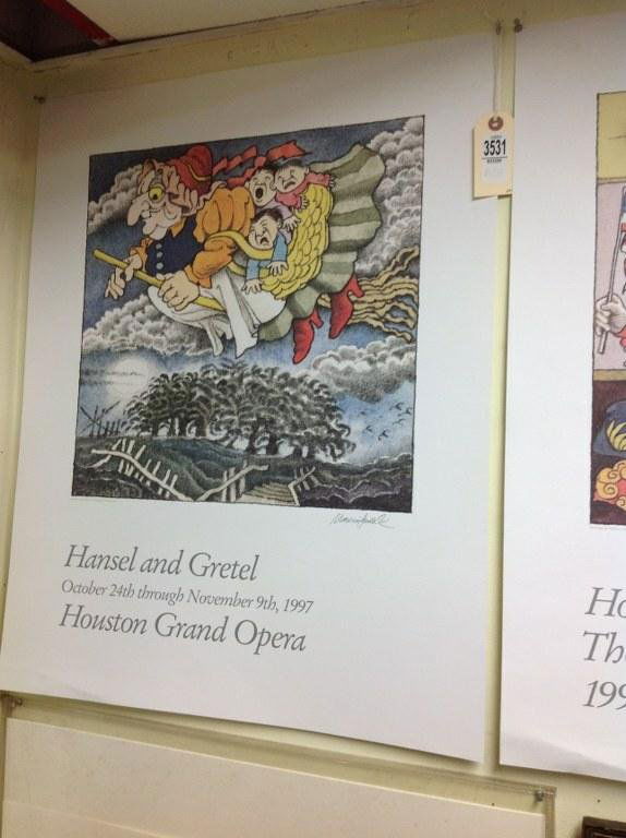MAURICE SENDAK SIGNED HANSEL & GRETEL POSTER 1997, (1 of 1)