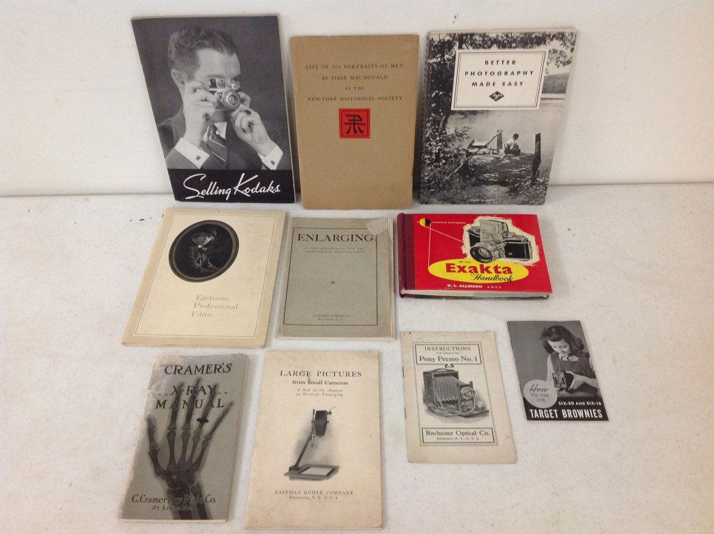 LOT OF 10 EARLY PHOTOGRAPHIC TRADE CATALOGS, MANUALS & (1 of 1)