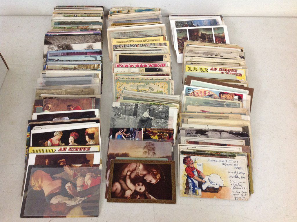 LOT OF OVER 400 TOPICAL POSTCARDS INCLUDING FLOWERS, (1 of 1)