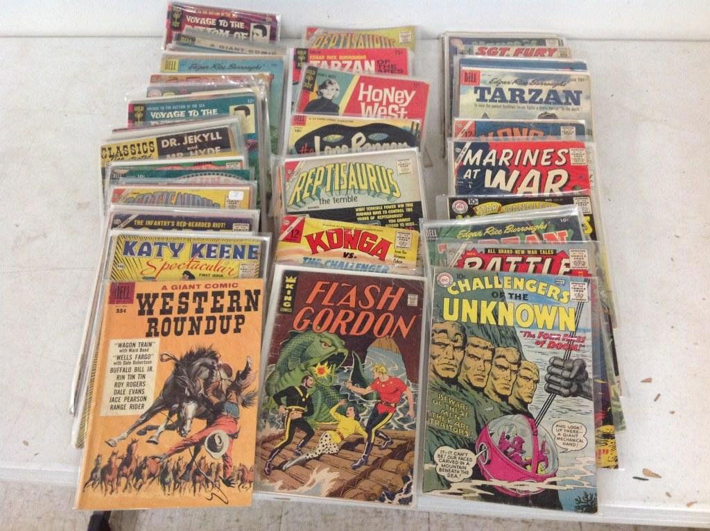 (88) MOSTLY 10-15 CENT OLDER COMIC BOOKS, MIXED LOT, (1 of 2)