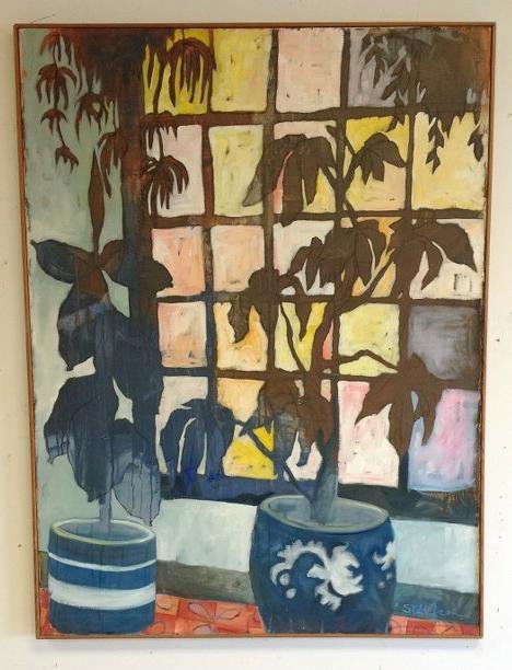 SADIE STELLEFSON O/C CIRCA 1960'S, PLANTS IN LARGE (1 of 2)