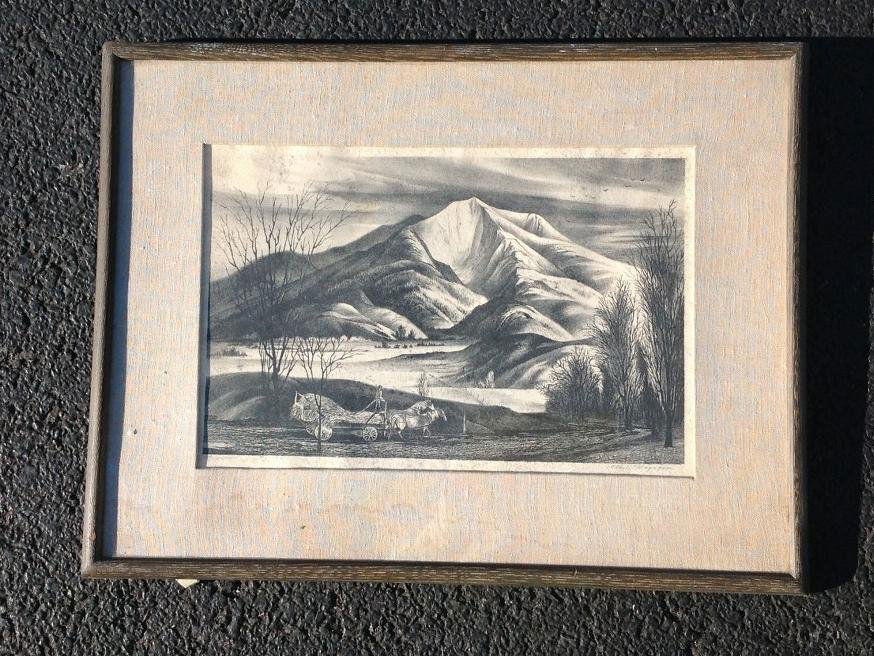 ETHEL MAGAFAN SIGNED PRINT TITLED MOUNT SOPRIS, PRINT (1 of 2)