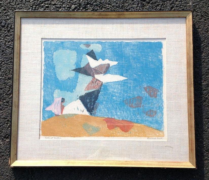 RICHARD CRIST SIGNED PRINT TITLED POOL AT SULLY'S, (1 of 2)