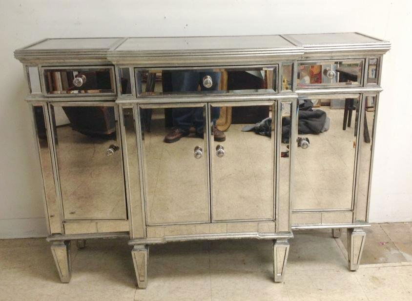 DECORATIVE MIRRORED CONSOLE FROM PIER 1 IMPORTS, (1 of 2)