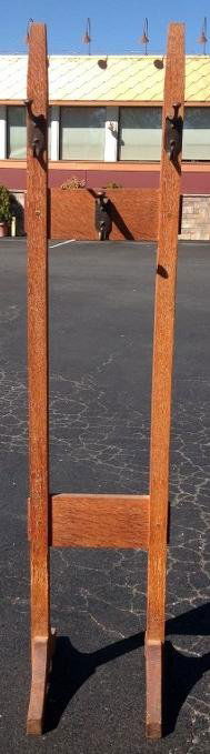 GUSTAV STICKLEY DOUBLE COSTUMER, 1 HOOK MISSING ON ONE (1 of 5)