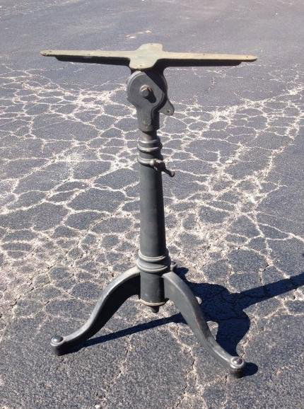 INDUSTRIAL DRAFTSMAN'S TABLE BASE, MEASURES 30" HIGH, (1 of 2)