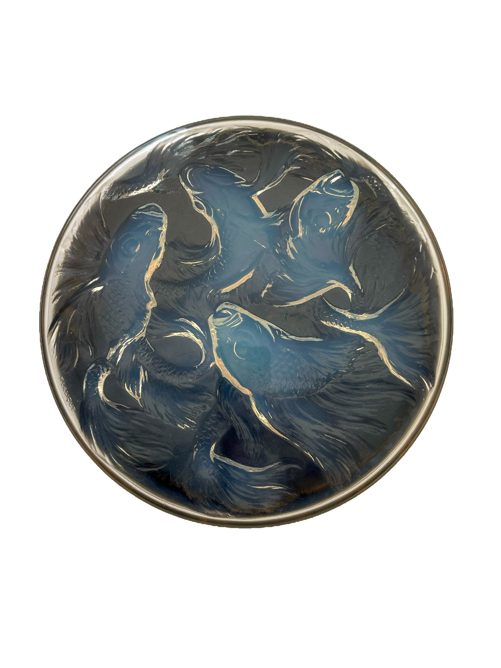 R. Lalique Glass Cyprins Fish Box No. 42 c.1921 (1 of 5)