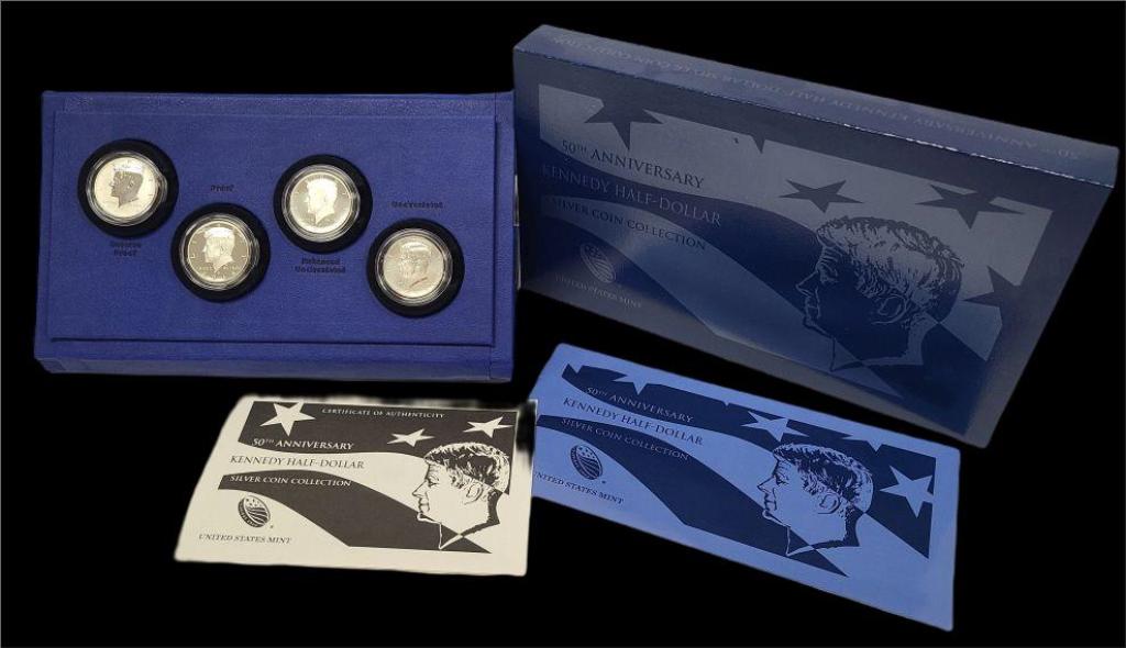 2014 Kennedy Half Dollar 50th Anniv. Silver Coin Set (1 of 4)