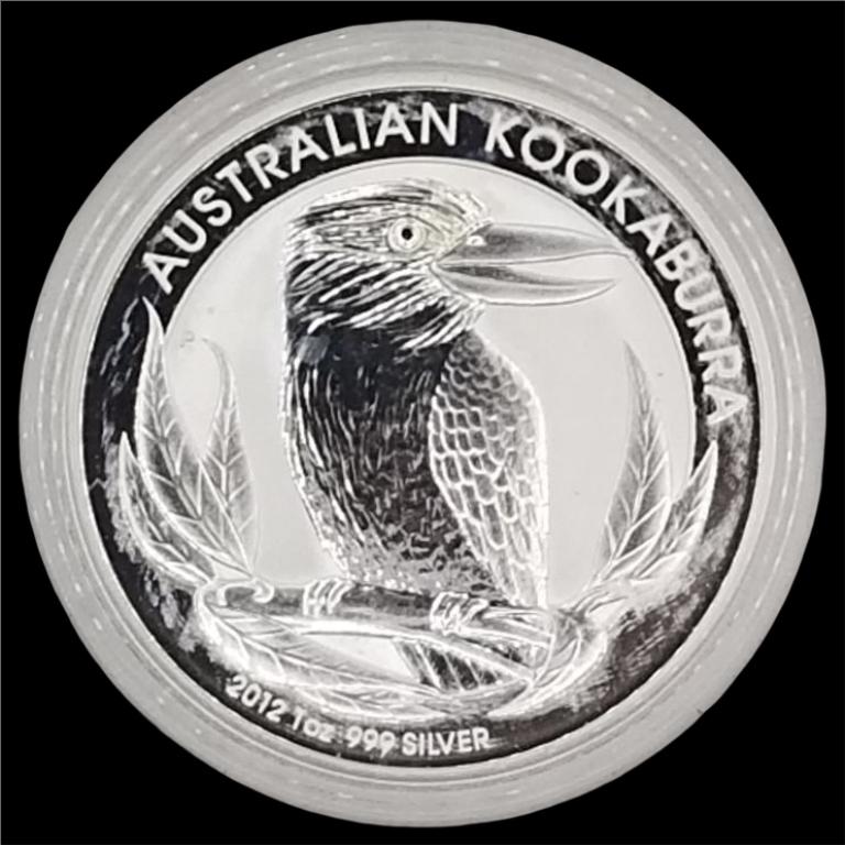 2012 Australian Kookaburra 1 Oz. Fine Silver Bullion Coin (1 of 3)