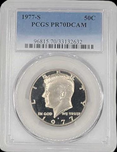 1977-S Proof Kennedy Half Dollar PCGS PR70DCAM (1 of 5)