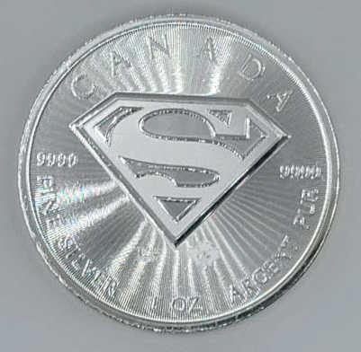 2016 Canada 1 Oz. Fine Silver Superman Bullion Coin (1 of 2)