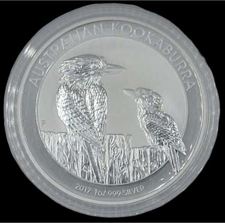 2017 Australian Kookaburra 1 Oz. Fine Silver Bullion Coin (1 of 3)