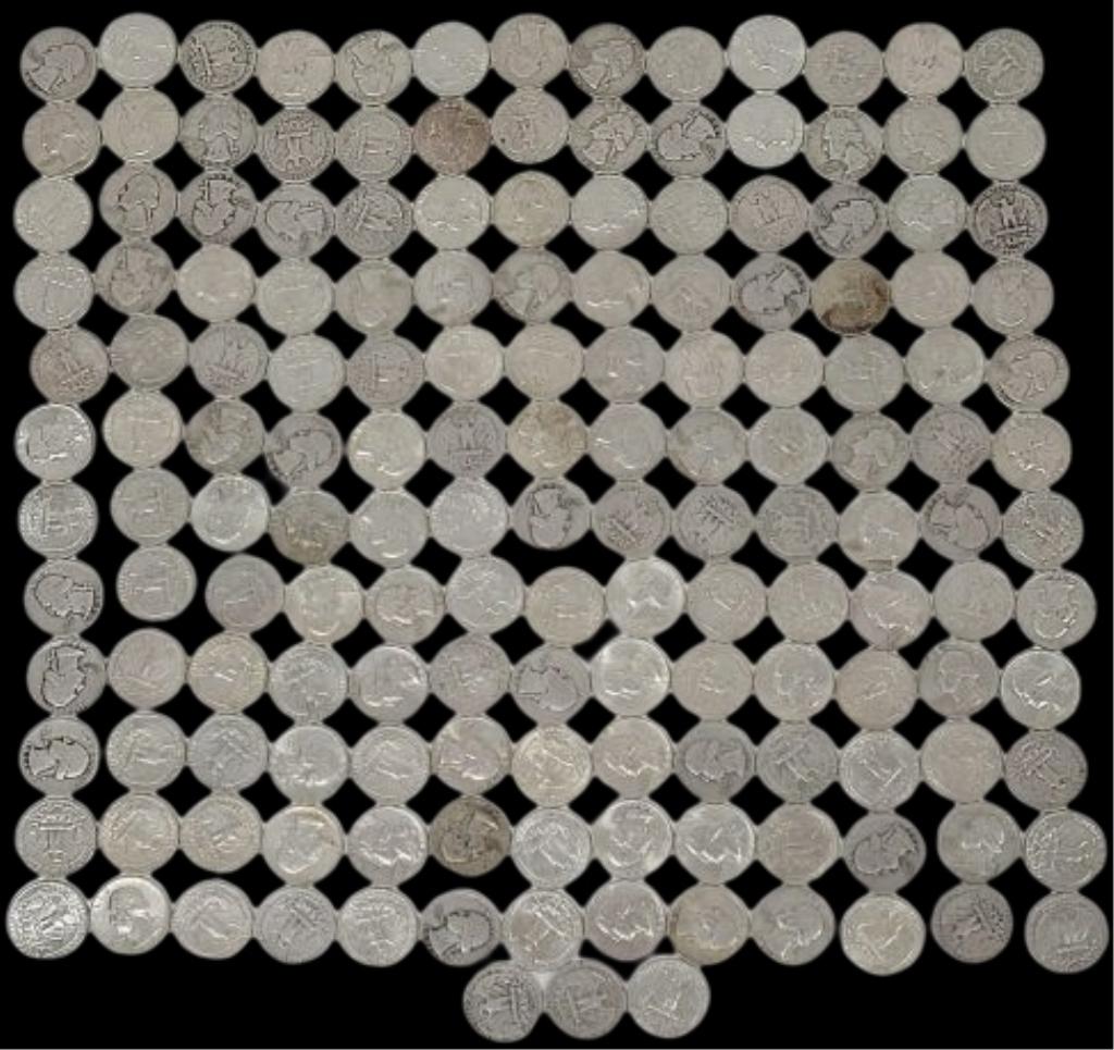 Bulk Lot of 90% Silver U.S. Quarters - 982g (1 of 8)