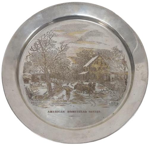 1975 Danbury Mint Sterling Silver Damascene Decorative Plate (1 of 10)