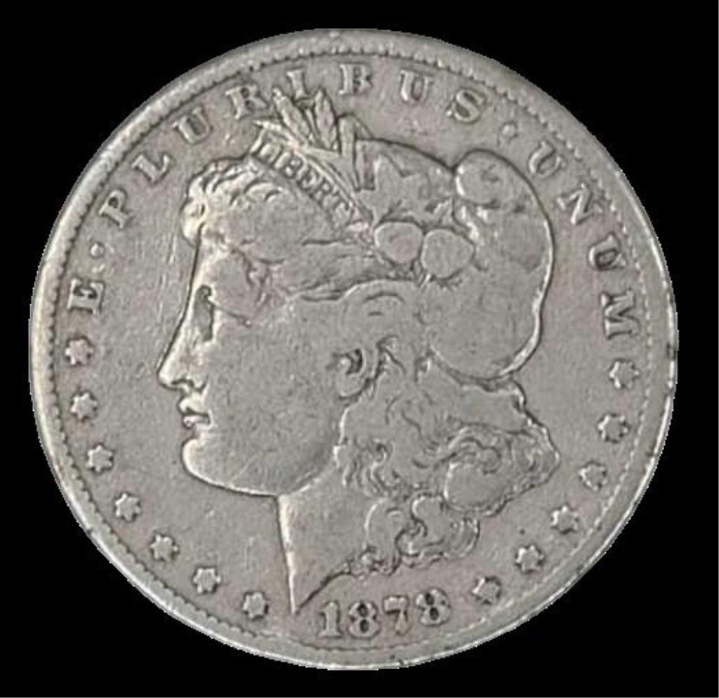 1878-CC U.S. Morgan Silver Dollar - G/VG (1 of 3)
