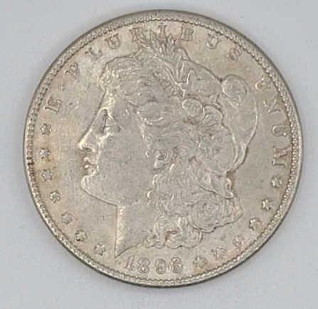 1896 U.S. Morgan Silver Dollar - XF/AU (1 of 2)