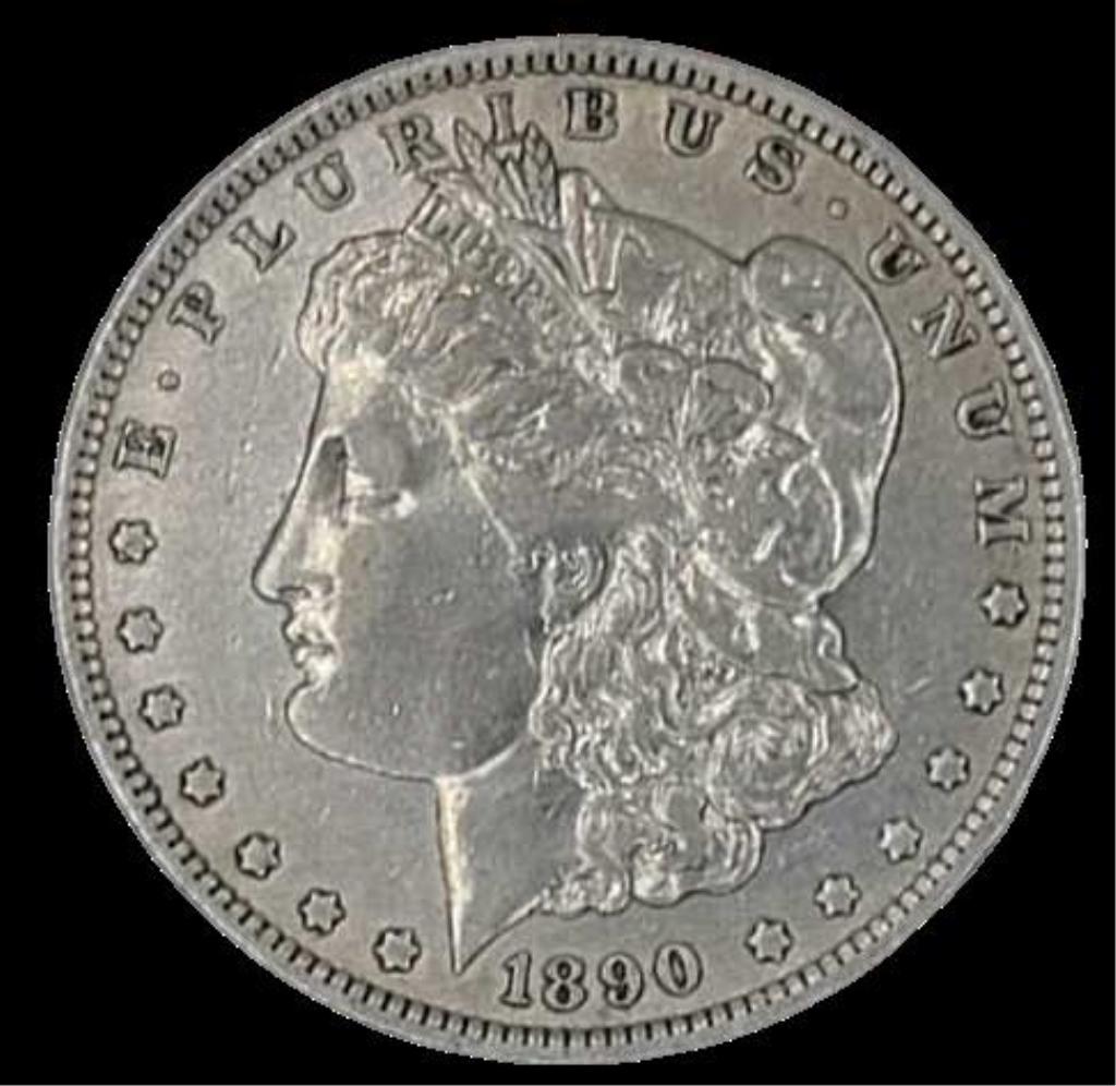 1890-O U.S. Morgan Silver Dollar - VF (1 of 3)